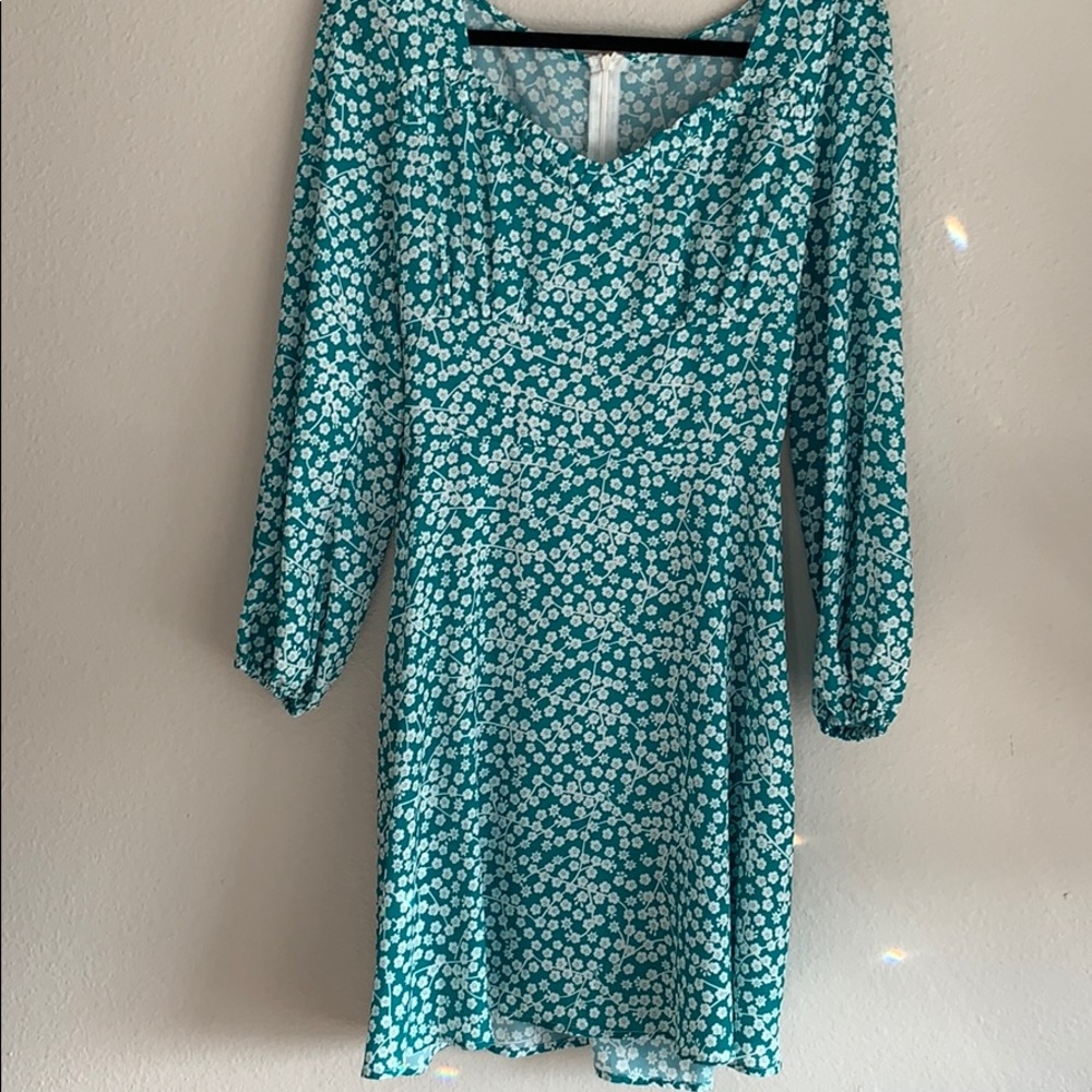 Green Floral Dress